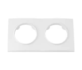 Рамка 2 постовая квадратная белая ПРОВАНС BYELECTRICA