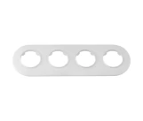 Рамка 4 постовая круглая белая ПРОВАНС BYELECTRICA