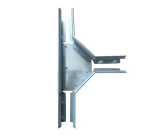 Ramificator tip T pentru jgheab metalic 100x60mm KIRAC