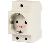 Розетка щитовая 2P+E 16A на DIN-рейку ENEXT