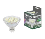 Bec LED MR16 5W 220V 3000K transparent GU5,3 TDM