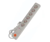 Prelungitor cu protectie 6 prize 1.5m 2P+E 16A alb Mutlusan