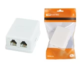 Телефонная розетка 2x6Р-4С TDM