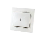 Intrerupator 1P 10A cap scara alb LUNA 1000kW