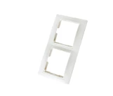 Рамка 2 постовая белая LUNA 1000kW