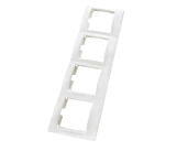 Рамка 4 постовая белая LUNA 1000kW