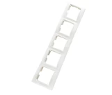 Рамка 5 постовая белая LUNA 1000kW