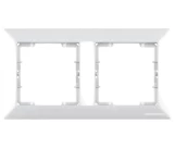 Рамка 2 постовая белая CANDELA Mutlusan