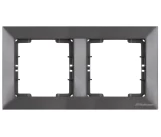 Рамка 2 постовая антрацит CANDELA Mutlusan