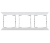 Рамка 3 постовая белая CANDELA Mutlusan