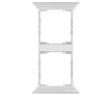 Рамка 2 постовая вертикальная белая CANDELA Mutlusan