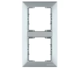 Рамка 2 постовая вертикальная серая CANDELA Mutlusan