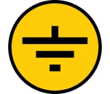 Simbol autocolant "impamintare" (cerc) d50 mm