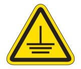 Simbol autocolant "impamintare" (triunghi) 160х160х160 mm