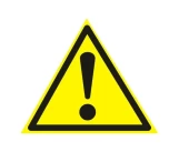 Simbol autocolant "Внимание опасность" (triunghi) 160х160х160 mm