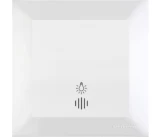 Buton sonerie+LED alb CANDELA Mutlusan