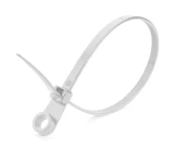 Coliere 5,0x220mm cu fixare in diblu (100buc) alb MegaWatt