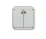 Intrerupator 2P+LED 10A alb SELENA 1000kW