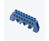 Bara N 6x9mm 8P izolata pe bara DIN albastra MegaWatt