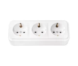 Bloc 3 prize 2P+E 16A alb Pralieska BYELECTRICA