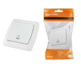 Кнопка для звонка 6А белая ONEGA TDM