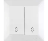 Intrerupator 2P 10A cap scara alb CANDELA Mutlusan