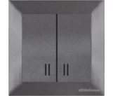 Intrerupator 2P+LED 10A antracit CANDELA Mutlusan