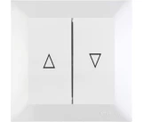 Intrerupator 2P jaluzele alb CANDELA Mutlusan