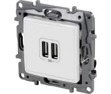 Розетка USB двойная белый NILOE Legrand