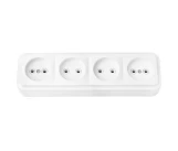 Bloc 4 prize 2P 16A alb Pralieska BYELECTRICA