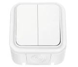 Выключатель 2P 10A белый IP54 ПРАЛЕСКА BYELECTRICA