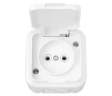 Розетка 2P 16A белая IP54 ПРАЛЕСКА BYELECTRICA