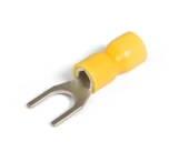 Papuci izolat tip furca SVS 4-6 mm galben 100 bucati MegaWatt