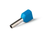 Tub terminal izolat dublu E2510 2x2,5/10 albastru 100 bucati MegaWatt