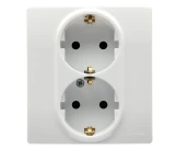 Розетка 2P+E 16A двойная белый NILOE Legrand