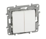 Intrerupator 2P 10A cap scara alb NILOE Legrand