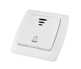 Кнопка для звонка 6А с подсветкой белая ONEGA TDM