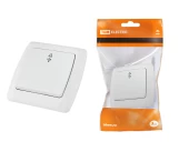 Выключатель 1P 10A на два направления белый ОНЕГА TDM