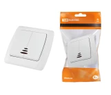 Выключатель 2P 10A c подсветкой белый ОНЕГА TDM