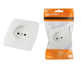 Розетка 2P 10А белая ОНЕГА ТDМ