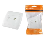 Розетка телефонная белая ОНЕГА ТDМ