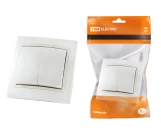 Выключатель 2P 10A белый ТАЙМЫР TDM