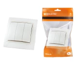 Выключатель 3P 10A белый ТАЙМЫР TDM