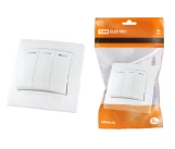 Выключатель 3P+LED 10A белый ТАЙМЫР TDM