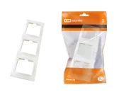 Рамка 3 постовая вертикальная белая ТАЙМЫР TDM