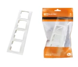 Рамка 4 постовая белая ТАЙМЫР TDM