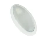 Светельник под лампу LED 1xE27 овальный прозрачный белый IP20 TERRA ISILDAR