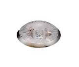 Corp de iluminat pentru bec LED 2xE27 rotund transparent alb IP20 TREND VIZYON ISILDAR