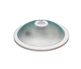 Corp de iluminat pentru bec LED 2xE27 cu sensor rotund transparent metalic alb IP20 TERRA ISILDAR