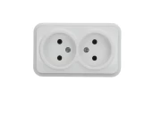 Priza 2P 10A dubla alb SELENA 1000kW